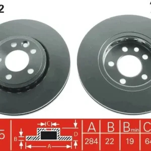 Zamów teraz Tarcza hamulcowa TRW DF4202