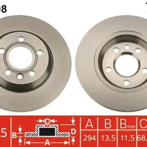 Wyjątkowa oferta Tarcza hamulcowa TRW DF4208