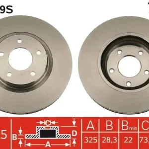 Łatwy zwrot Tarcza hamulcowa TRW DF4219S