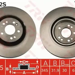 Okazja Tarcza hamulcowa TRW DF4222S