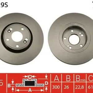 Wysoka jakość Tarcza hamulcowa TRW DF4229S