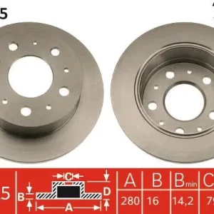 Nie przegap Tarcza hamulcowa TRW DF4245