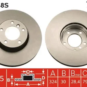 Łatwy zwrot Tarcza hamulcowa TRW DF4248S