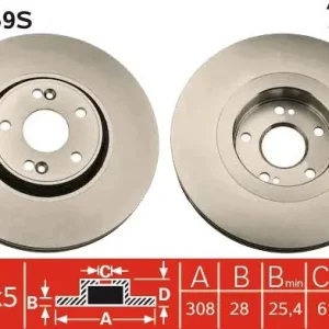 Darmowy zwrot Tarcza hamulcowa TRW DF4259S