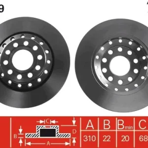 Popularny Tarcza hamulcowa TRW DF4269