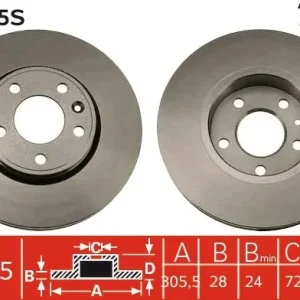 Ekspresowa dostawa Tarcza hamulcowa TRW DF4275S