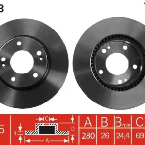 Tylko do końca tygodnia Tarcza hamulcowa TRW DF4283