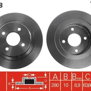 Tylko do końca tygodnia Tarcza hamulcowa TRW DF4298