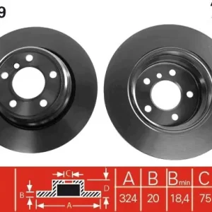 Ostatnie sztuki Tarcza hamulcowa TRW DF4299