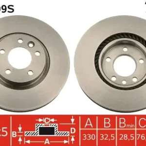 Rabat Tarcza hamulcowa TRW DF4309S