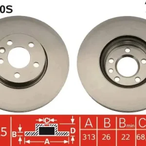 Ograniczona ilość Tarcza hamulcowa TRW DF4310S