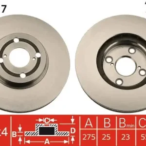 Niska cena Tarcza hamulcowa TRW DF4317