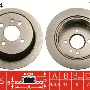 Nowy Tarcza hamulcowa TRW DF4334