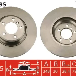 Rabat Tarcza hamulcowa TRW DF4349S