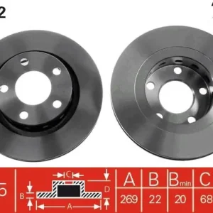 Darmowa dostawa Tarcza hamulcowa TRW DF4352
