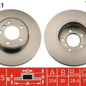 Premium Tarcza hamulcowa TRW DF4361