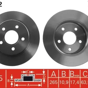 Dostępne od ręki Tarcza hamulcowa TRW DF4372