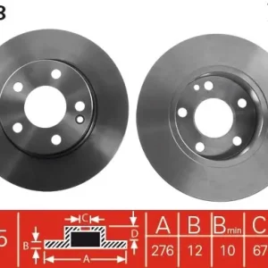 Dodaj do koszyka Tarcza hamulcowa TRW DF4383