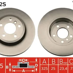 Wysoka jakość Tarcza hamulcowa TRW DF4392S