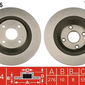 Rabat Tarcza hamulcowa TRW DF4406