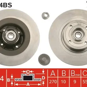 Zniżka Tarcza hamulcowa TRW DF4414BS