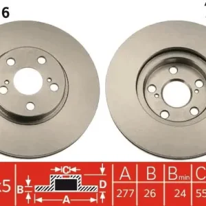 Niska cena Tarcza hamulcowa TRW DF4416
