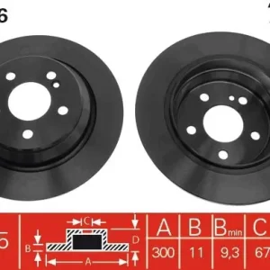Bestseller Tarcza hamulcowa TRW DF4436