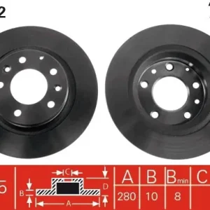 Wyjątkowa oferta Tarcza hamulcowa TRW DF4442