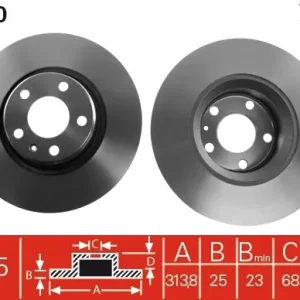 Bestseller Tarcza hamulcowa TRW DF4470