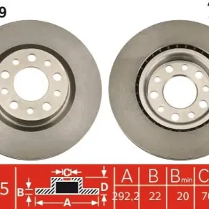 Rabat Tarcza hamulcowa TRW DF4479