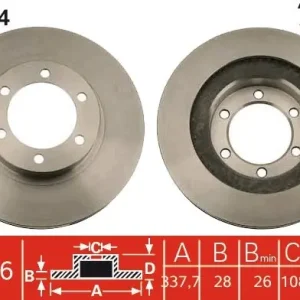 Nie przegap Tarcza hamulcowa TRW DF4494
