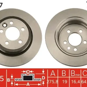 Bestseller Tarcza hamulcowa TRW DF4527