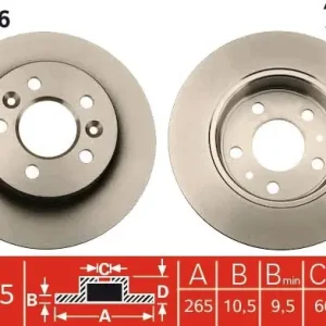 Dostępne od ręki Tarcza hamulcowa TRW DF4546