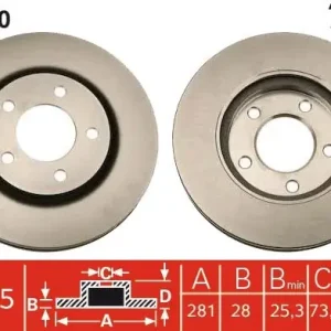 Ostatnia szansa Tarcza hamulcowa TRW DF4550