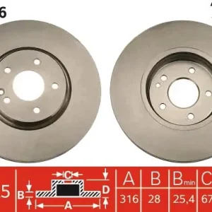 Darmowy zwrot Tarcza hamulcowa TRW DF4556