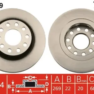 Oferta czasowa Tarcza hamulcowa TRW DF4719