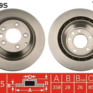 Nowy Tarcza hamulcowa TRW DF4759S