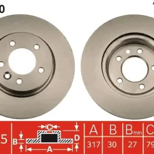 Dostępne od ręki Tarcza hamulcowa TRW DF4790