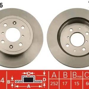 Łatwy zwrot Tarcza hamulcowa TRW DF4826