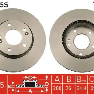 Bezpieczna płatność Tarcza hamulcowa TRW DF4865S