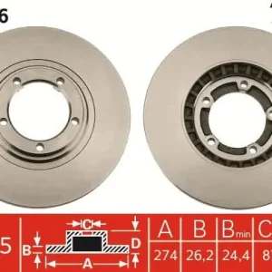 Dostępne od ręki Tarcza hamulcowa TRW DF4896