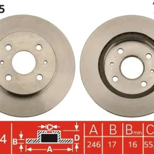 Bezpieczna płatność Tarcza hamulcowa TRW DF4905
