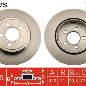 Dostępne od ręki Tarcza hamulcowa TRW DF4907S