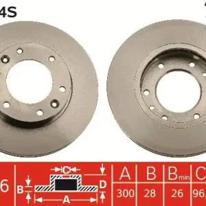 Ostatnia szansa Tarcza hamulcowa TRW DF4924S