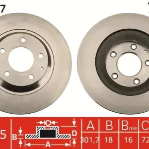 Ostatnie sztuki Tarcza hamulcowa TRW DF4967