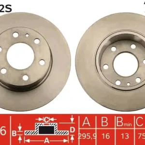 Wyprzedaż Tarcza hamulcowa TRW DF4992S