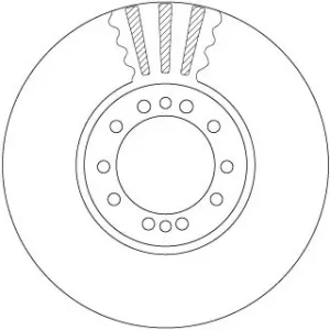 Oferta limitowana Tarcza hamulcowa TRW DF5071S