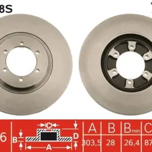 Nowość Tarcza hamulcowa TRW DF6008S