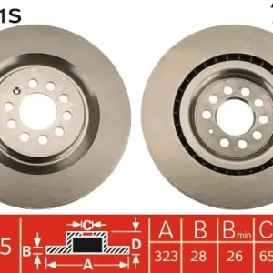 Wyjątkowa oferta Tarcza hamulcowa TRW DF6011S