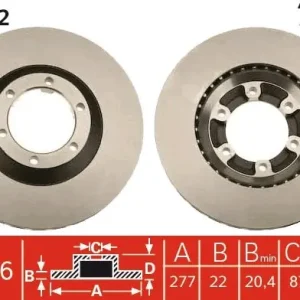 Nie przegap Tarcza hamulcowa TRW DF6022